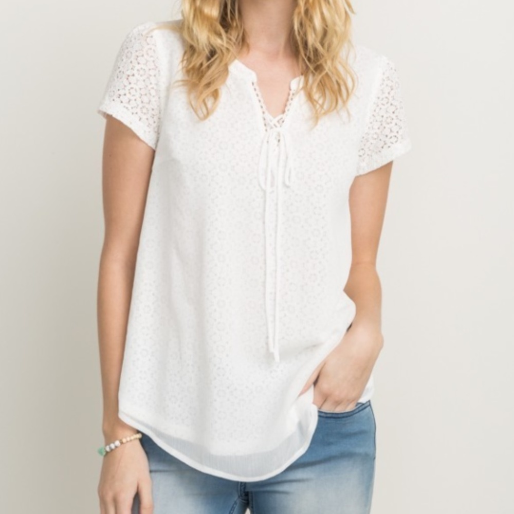Lace-Up Top